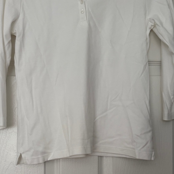 Lands' End Classic White Polo Shirt Size Petite XS - Picture 5 of 10